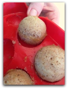 Removing Cake Bites from the Cocktail Ice Ball Tray