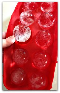 ice sphere mold Removing the Sphere Shaped Ice Cubes