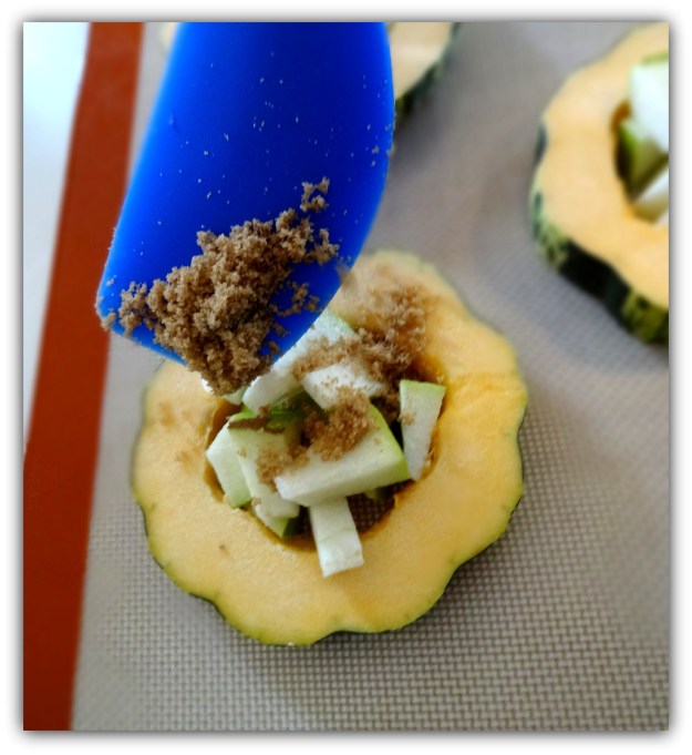 Brown Sugar Adds a Touch of Sweetness to Anjou Pear Filled Carnival Squash