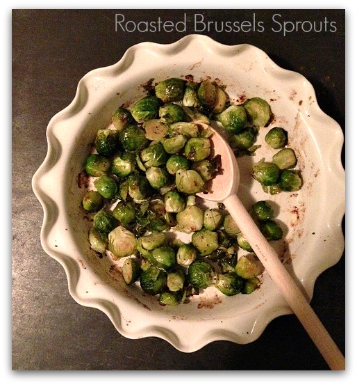 Roasted Brussels Sprouts with Truffle Oil