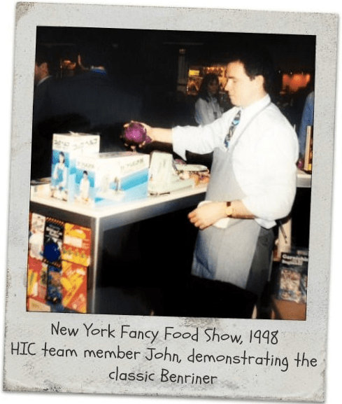 Benriner Demonstrated in the HIC Booth at the Fancy Food Show, Circa 1998