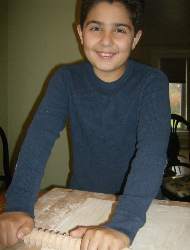 Fante's Cousin Arturo’s Pasta Pin in Use