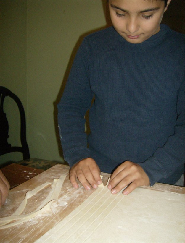 Fante's Cousin Arturo’s Pasta Pin in Use